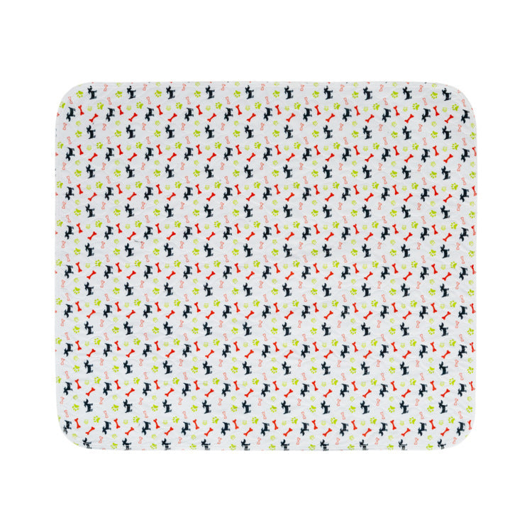 Washable Pet Diaper Pad with Bone Print