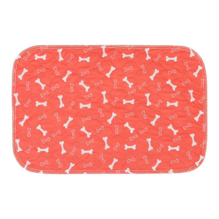 Washable Pet Diaper Pad with Bone Print