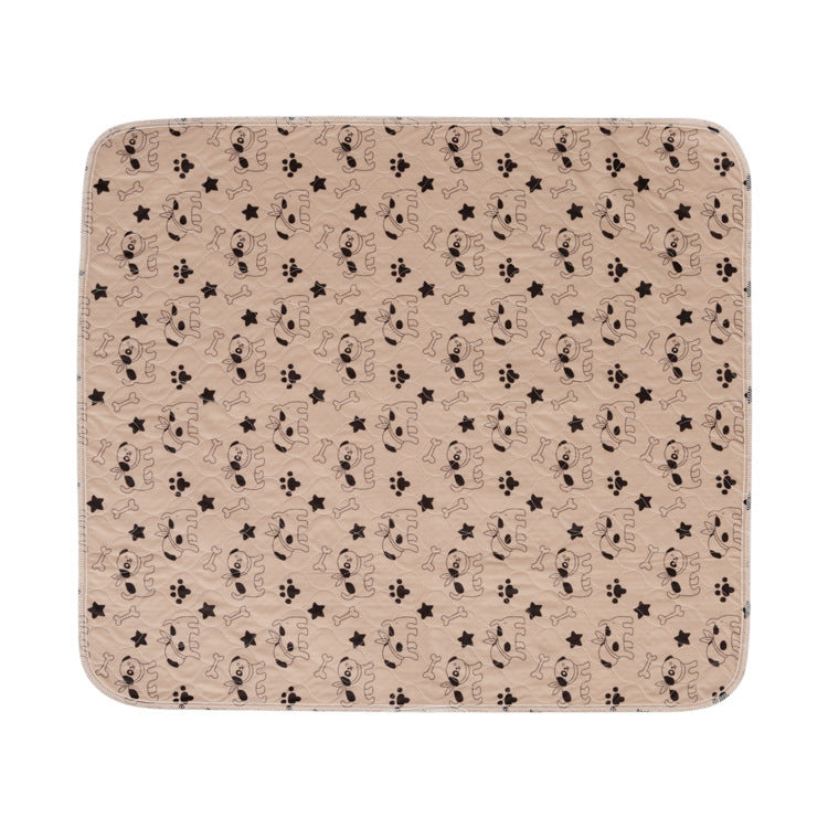 Washable Pet Diaper Pad with Bone Print