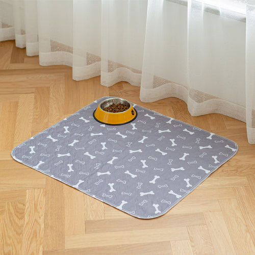 Washable Pet Diaper Pad with Bone Print