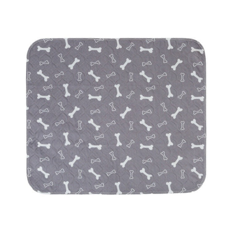 Washable Pet Diaper Pad with Bone Print