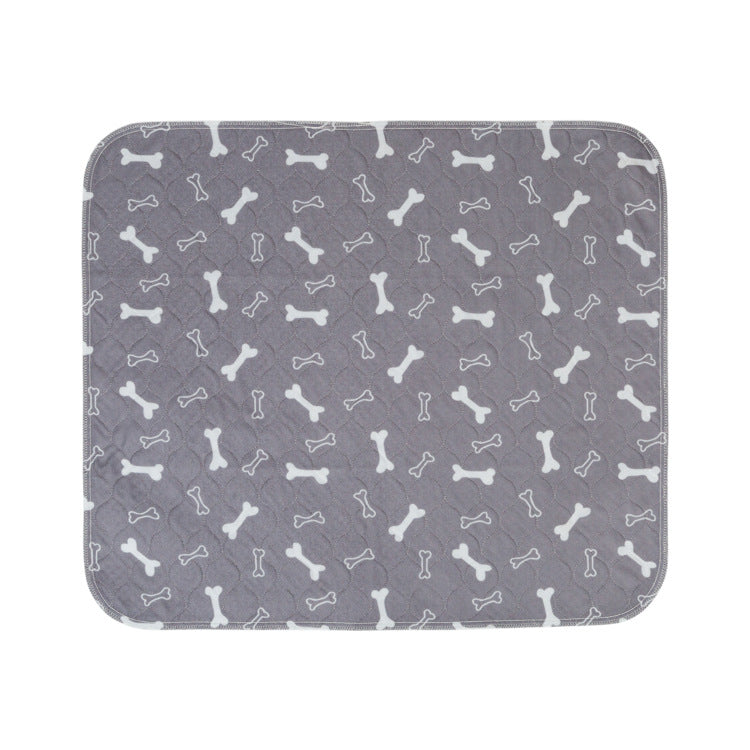 Washable Pet Diaper Pad with Bone Print