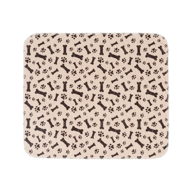 Washable Pet Diaper Pad with Bone Print